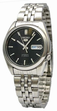 Automatic Seiko SNK357 Mens Black Watches