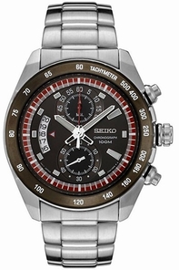 Mens Seiko Chronograph SNN181P Stainless Steel Watch