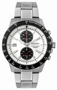 Seiko Chronograph SNN187P1 White Dial Watch