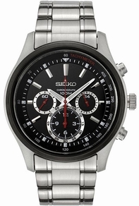 Seiko Chronograph SPC001 Stainless Steel Case Swiss Watch