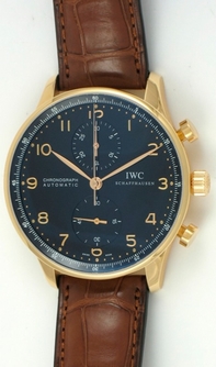 IWC Portuguese IW371415 18k Rose Gold Case Swiss Watch