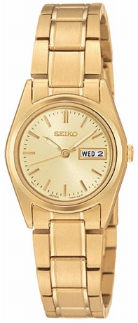 Japanese Quartz Seiko SXA122 Womens Gold Watches