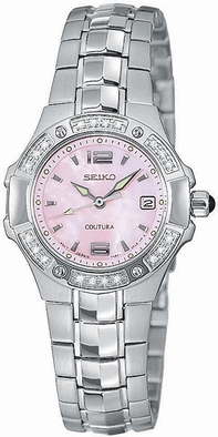 Womens Seiko Coutura SXD691 Stainless Steel Watch