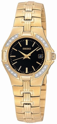 Quartz Seiko SXDA44 Womens Black Watches