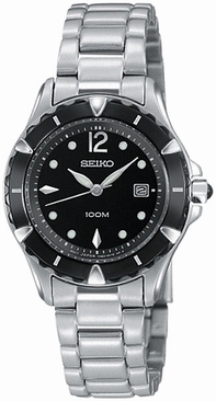 Seiko Dress Stainless Steel SXDA93 Black Dial Watch