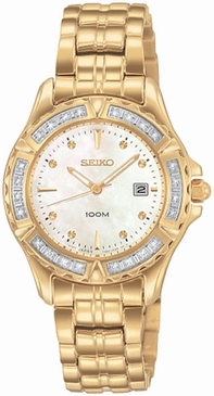 Womens Seiko Diamond SXDB02 Stainless Steel Watch