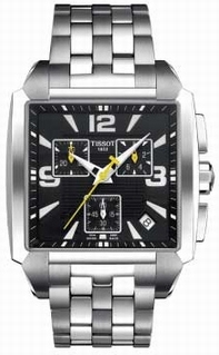 Black Tissot T005.517.11.057.00 Mens Stainless Steel Watch