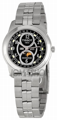 Black Tissot T012.423.11.052.00 Mens Stainless Steel Watch