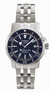 Blue Tissot T19.1.583.41 Mens Stainless Steel Watch