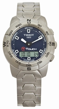 Blue Tissot T33.7.588.41 Mens Titanium Watch