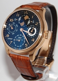 Black Arabic IWC IW502119 Mens Rose Gold Watch