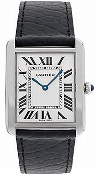 Cartier Tank Solo W1018255 Stainless Steel Case Swiss Watch