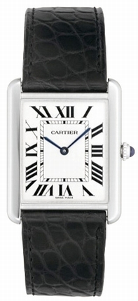 Cartier Tank Solo W1018355 White Dial Watch