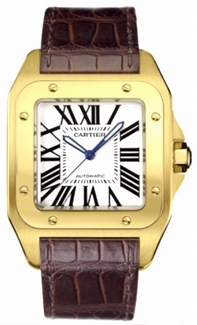 Cartier W20071Y1 Santos Series Mens Watch