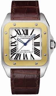 Mens Cartier Santos W20072X7 Yellow Gold Watch