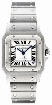 White Cartier W20098D6 Mens Stainless Steel Watch