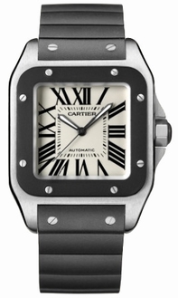 Cartier Santos 100 W20121U2 Stainless Steel Case Swiss Watch