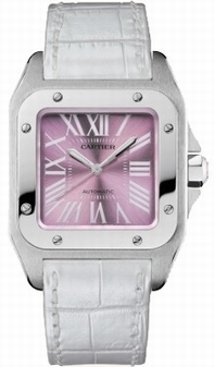 Womens Cartier Santos 100 W20133X8 Stainless Steel Watch