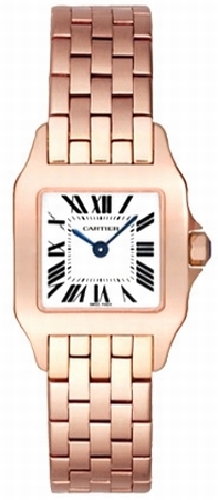 Cartier Santos Demoiselle W25073X9 Rose Gold Case Swiss Watch