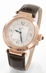 Cartier Pasha W3019051 Rose Gold Case Swiss Watch