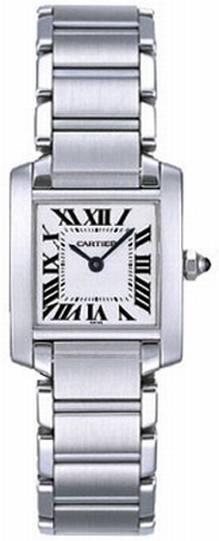 Womens Cartier Tank Francaise W50012S3 White Gold Watch