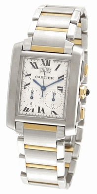 Cartier Tank Francaise W51004Q4 White Dial Watch