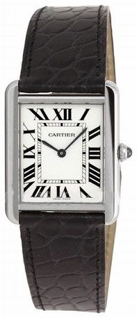 White Cartier W5200003 Womens Stainless Steel Watch