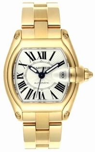 Mens Cartier Roadster W62005V1 Yellow Gold Watch