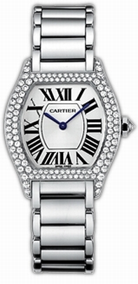 Silver Cartier WA5049W9 Womens White Gold Watch