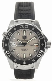 Tag Heuer Aquaracer Mens WAJ2111.FT6015 Silver Dial Watch