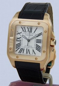 Cartier Santos W20095Y1 White Dial Watch