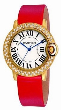 Womens Cartier Ballon Bleu de WE900151 Yellow Gold Watch