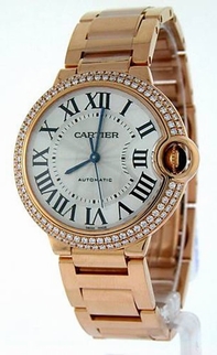 Unisex Cartier Ballon Bleu de WE9005Z3 Rose Gold Watch