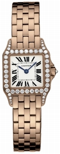 White Cartier WF9008Z8 Womens Rose Gold Watch