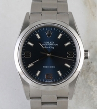 Rolex Mens Smooth Stainless Steel Watch 14000