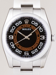 Rolex Oyster Date 116000 Black Arabic Dial Dial Watch