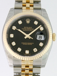 Rolex Mens 18k Yellow Gold Watch 116233