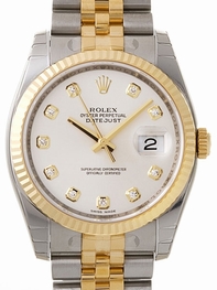 Rolex 116233 White Mother Of Pearl Diamond Watch