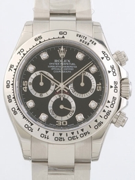 Rolex Daytona 116509 Black Diamond Dial Dial Watch