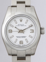 Rolex Oyster Perpetual Ladies 176200 White, ArabicWhite Index Dial Dial Watch