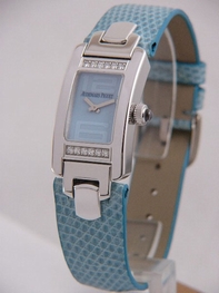 Blue Audemars Piguet 67461BC.ZZ.A023LZ.01 Womens 18KT White Gold with Diamonds Watch