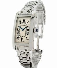 Cartier Tank W26019L1 White Dial Watch