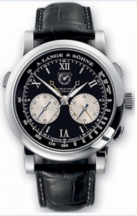 Automatic A Lange Sohne 404.035 Mens Black Dial, Double Chronograph, Tachometer Watches