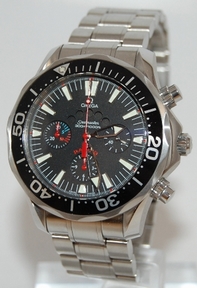 Black Omega 2569.52.00 Mens Stainless Steel Watch