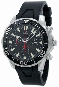 Black Omega 2869.52.91 Mens Stainless Steel Watch