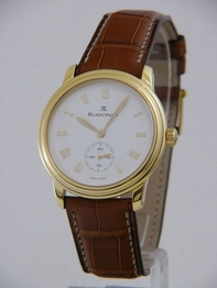 White Blancpain 7002w-1418-55 Mens Yellow Gold Watch