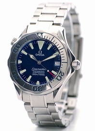 Blue Omega 2253.80.00 Mens Stainless Steel Watch