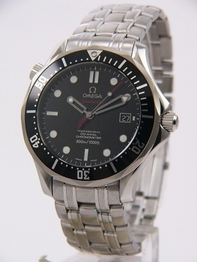 Black Omega 212.30.41.20.01.001 Mens Brushed and Polished Stainless Steel Watch