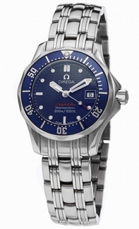 Blue Omega 2224.80 Mens Stainless Steel Watch