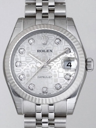 Rolex 178274 White Jubilee Diamonds Watch